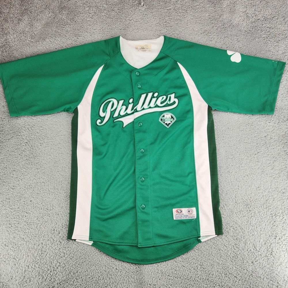 Philadelphia Phillies St. Patricks Day Green True Fan Jersey Mens M